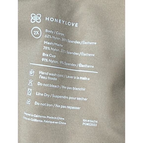 Honeylove LiftWear Tank Plus Size 2X Sand Smoothing Shaper Wireless Lift Comfort - Picture 2 of 5